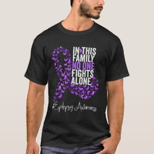 Epilepsy Awareness Month Purple Ribbon T-Shirt