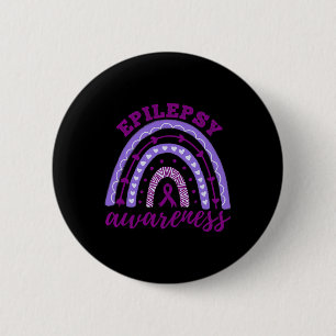Epilepsy Awareness Month Rainbow 6 Cm Round Badge