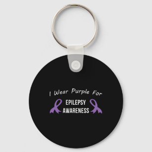 Epilepsy Awareness Month Support Love Cure Purple Key Ring