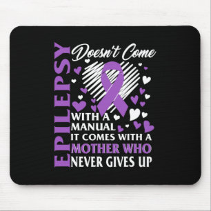 Epilepsy Awareness Mother Purple Ribbon Seizure Di Mouse Pad