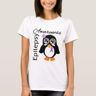 Epilepsy Awareness Penguin T-Shirt
