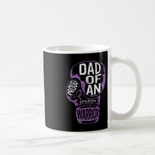 Epilepsy Awareness Proud Dad Purple Ribbon Seizure Coffee Mug