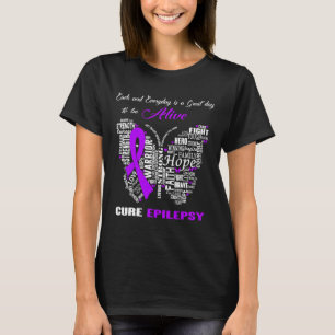 Epilepsy Awareness Purple Butterflies T-Shirt