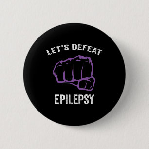 Epilepsy awareness purple ribbon - epilepsy awaren 6 cm round badge