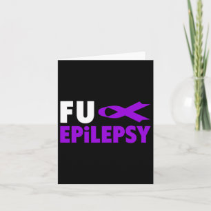 Epilepsy Awareness - Purple Ribbon Epilepsy Awaren Card