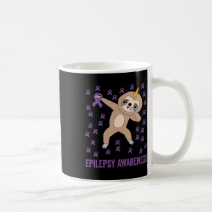 Epilepsy Awareness Purple Ribbon - Epilepsy Awaren Coffee Mug