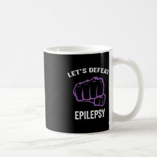 Epilepsy awareness purple ribbon - epilepsy awaren coffee mug