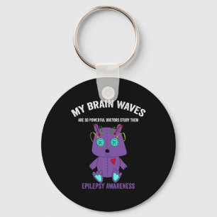 Epilepsy Awareness Purple Ribbon - Epilepsy Awaren Key Ring
