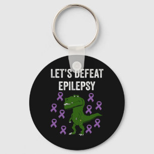 Epilepsy Awareness Purple Ribbon - Epilepsy Awaren Key Ring