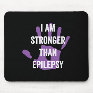 Epilepsy awareness purple ribbon - epilepsy awaren mouse pad