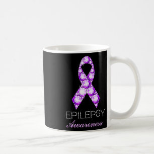 Epilepsy Awareness Purple Ribbon Epilepsy Awarenes Coffee Mug