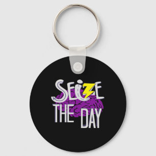 Epilepsy Awareness Purple Ribbon Epilepsy Support Key Ring