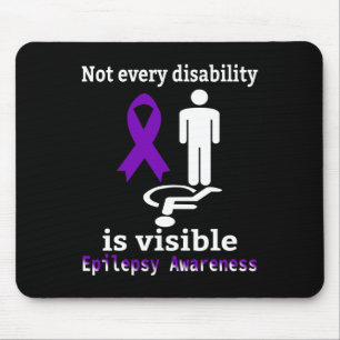 Epilepsy Awareness Purple Ribbon Epilepsy Support Mouse Pad