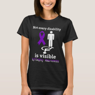 Epilepsy Awareness Purple Ribbon Epilepsy Support  T-Shirt