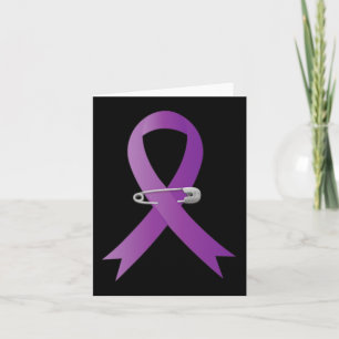 Epilepsy Awareness Purple Ribbon Super Hero  Card
