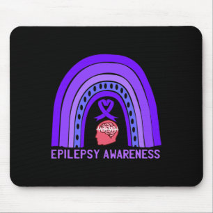 Epilepsy Awareness Purple Support Ribbon Mouse Pad