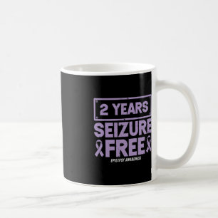Epilepsy Awareness Ribbon 2 Years Seizure Free  Coffee Mug