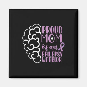 Epilepsy Awareness Ribbon Proud Mum Of An Epilepsy Magnet