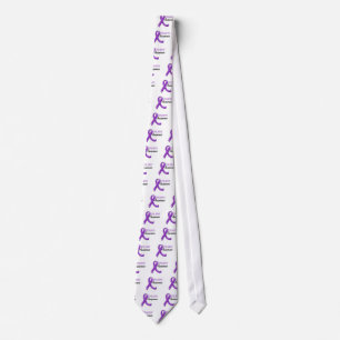 Epilepsy Awareness Ribbon Tie