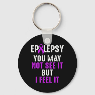 Epilepsy Awareness See Epileptic Warrior Survivor  Key Ring