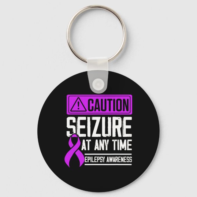Epilepsy Awareness Seizure Epileptic Warrior Survi Key Ring (Front)