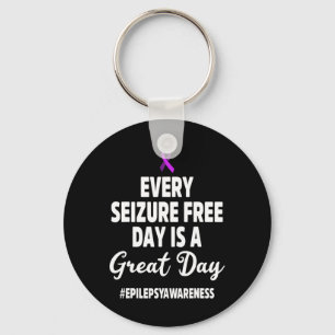 Epilepsy Awareness Seizure Free Epileptic Warrior Key Ring