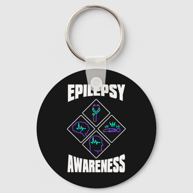 Epilepsy Awareness Specialise Epileptic Warrior Su Key Ring (Front)