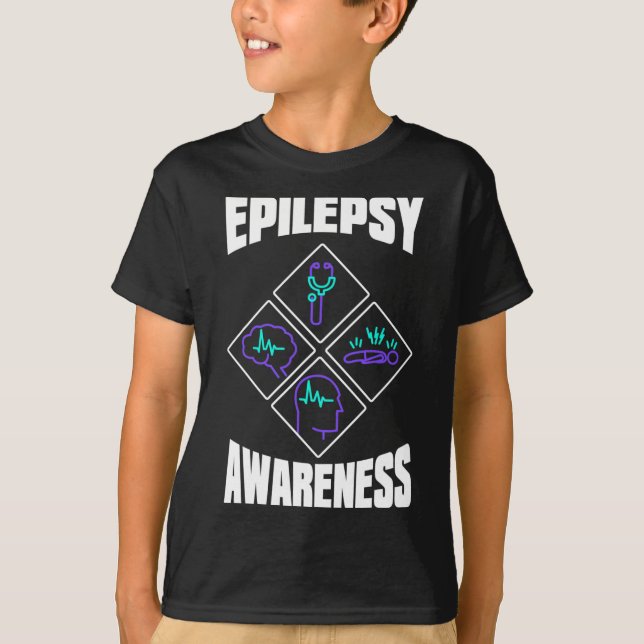 Epilepsy Awareness Specialise Epileptic Warrior Su T-Shirt (Front)