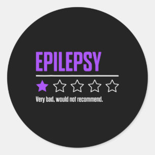 Epilepsy Awareness Succeed Epileptic Warrior Survi Classic Round Sticker