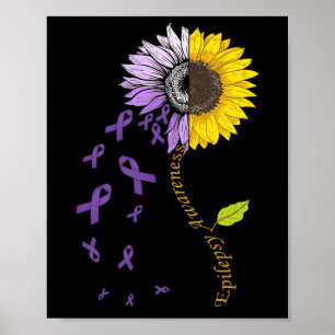 Epilepsy Awareness Sunflower Poster