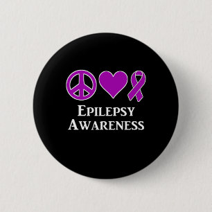 Epilepsy Awareness Support Awareness Tee 6 Cm Round Badge