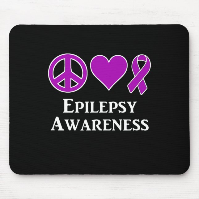 Epilepsy Awareness Support Awareness Tee  Mouse Pad (Front)