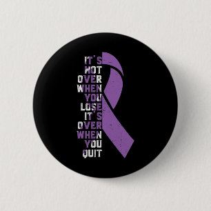 Epilepsy Awareness Support Ribbon  6 Cm Round Badge