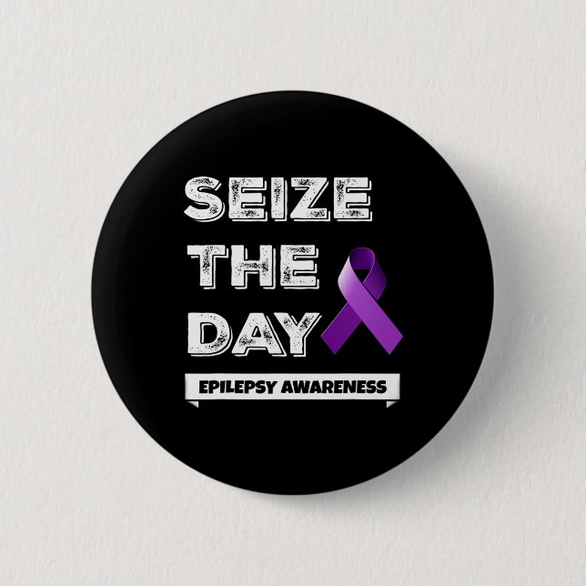 Epilepsy Awareness T 1  6 Cm Round Badge (Front)
