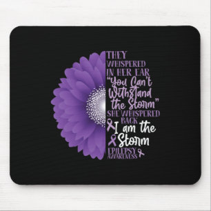 Epilepsy Awareness They Whispered In Her Ear Flowe Mouse Pad