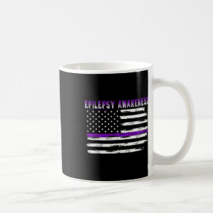 Epilepsy Awareness Usa Flag American Epilepsy Supp Coffee Mug
