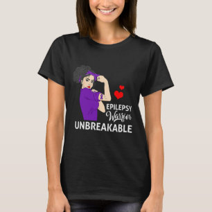 Epilepsy Awareness Warrior Unbreakable Strong Wome T-Shirt