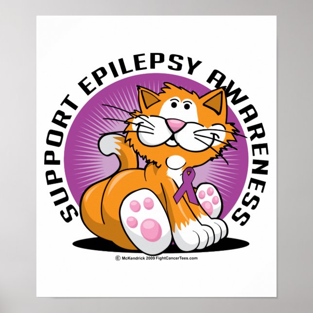 Epilepsy Cat Poster (Front)