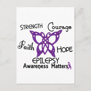 Epilepsy Celtic Butterfly 3 Postcard