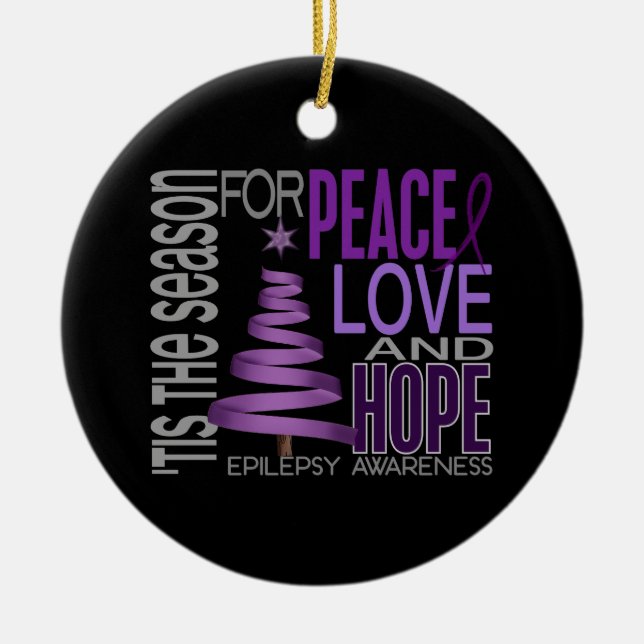 Epilepsy Christmas 1 Ornaments (Front)
