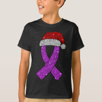 Epilepsy Christmas Hat Purple Awareness Ribbon Sei