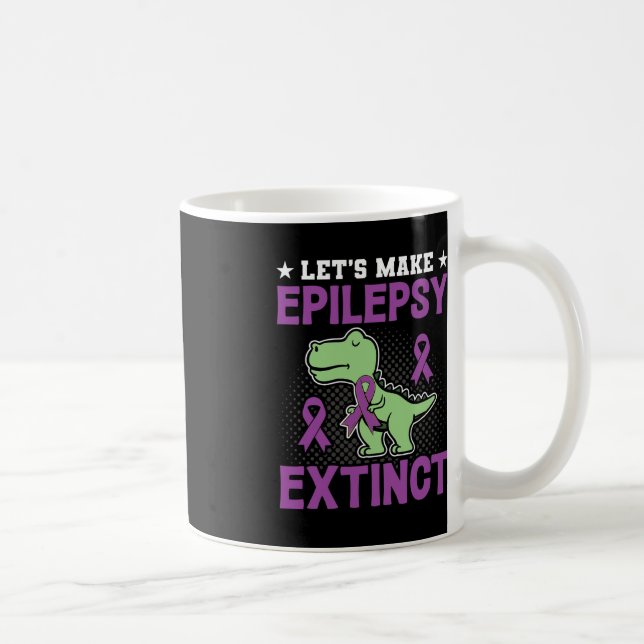 Epilepsy Disorder Awareness Lets Make Epilepsy Ext Coffee Mug (Right)