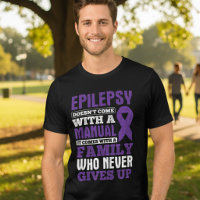 Epilepsy Family Purple Ribbon Support