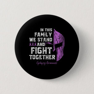 Epilepsy Family Support Awareness Spartan Warrior 6 Cm Round Badge