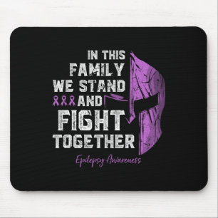 Epilepsy Family Support Awareness Spartan Warrior Mouse Pad