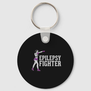 Epilepsy Fighter - Support Awareness Warrior Key Ring