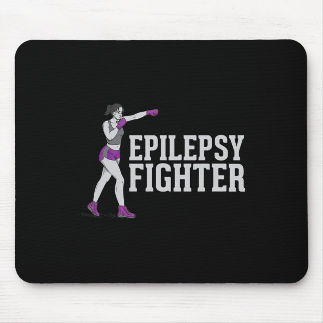 Epilepsy Fighter - Support Awareness Warrior  Mouse Pad (Front)