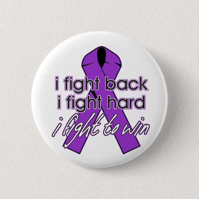 Epilepsy I Fight Back 6 Cm Round Badge (Front)