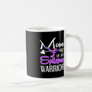 Epilepsy Mum  Purple Ribbon Awareness  Mother 2 Coffee Mug