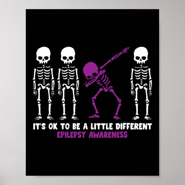 Epilepsy mum warrior awareness purple halloween Gi Poster (Front)